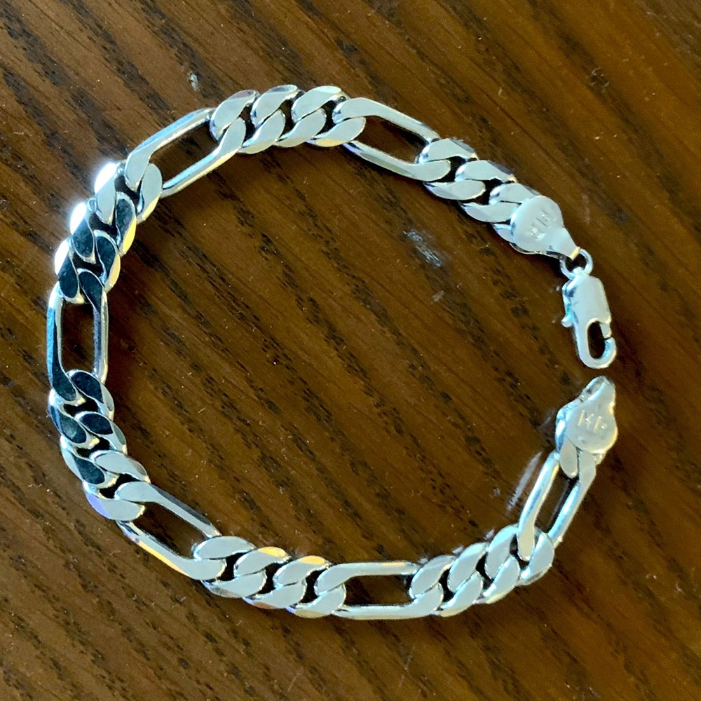 9mm Steel Titanium Bracelette 8” Long